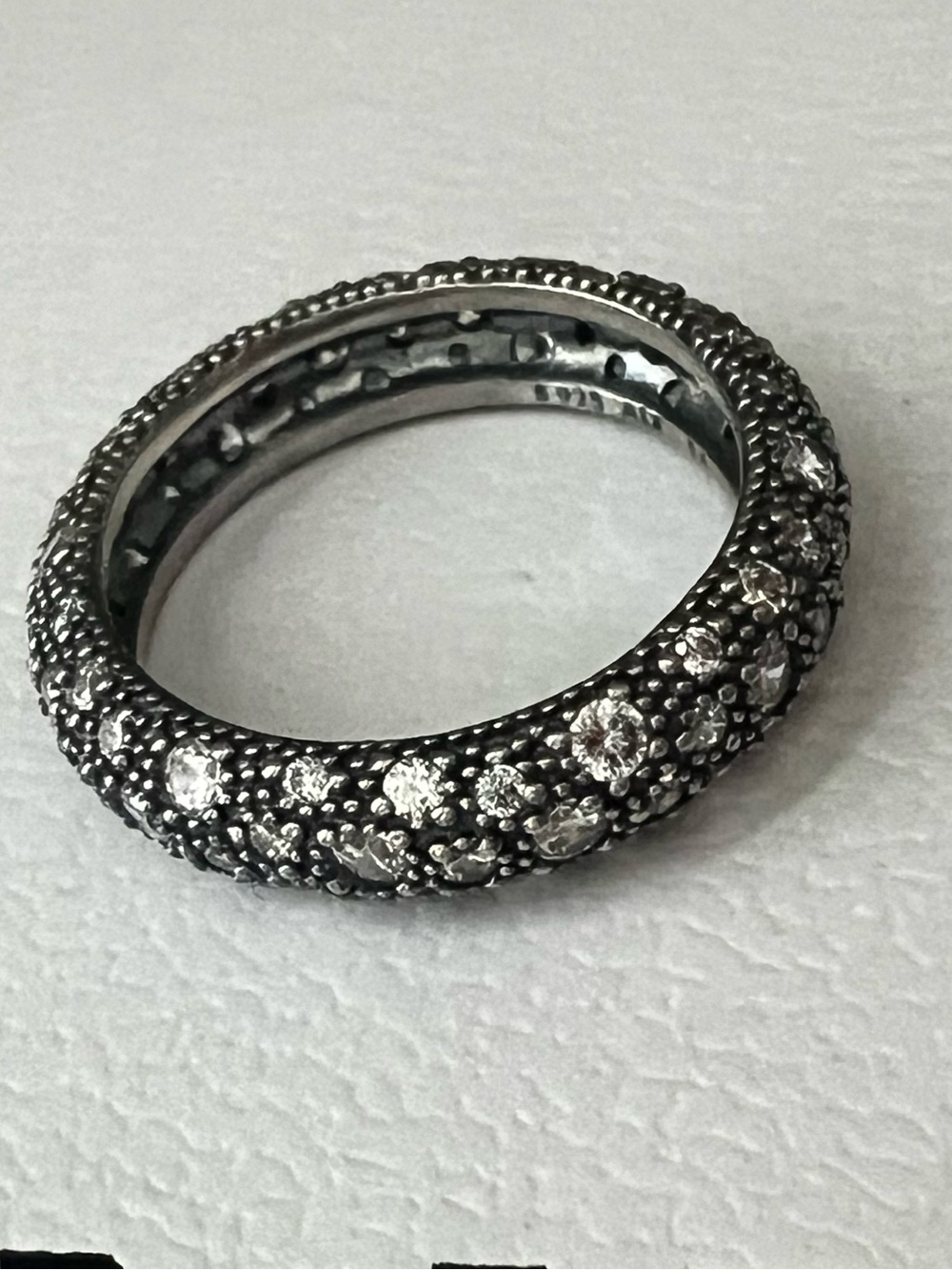 Pandora Silver Cosmic Stars Band with Clear Stones